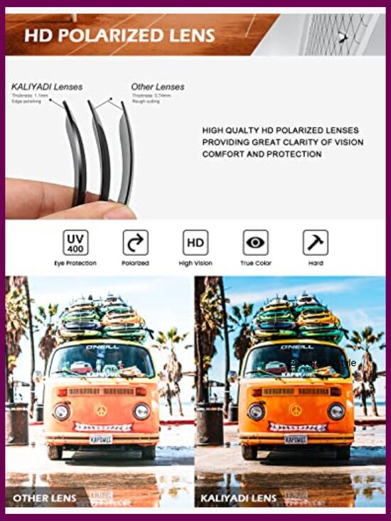 Polarized Sunglasses for Men and Women Vintage Style with UV Protection main image 6